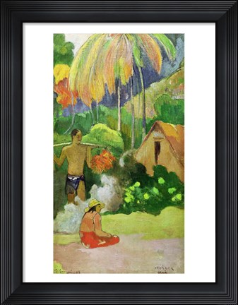 Framed Landscape in Tahiti Print