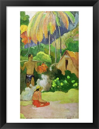 Framed Landscape in Tahiti Print