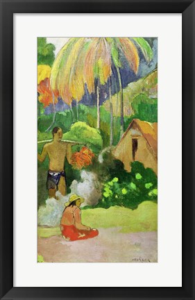 Framed Landscape in Tahiti Print