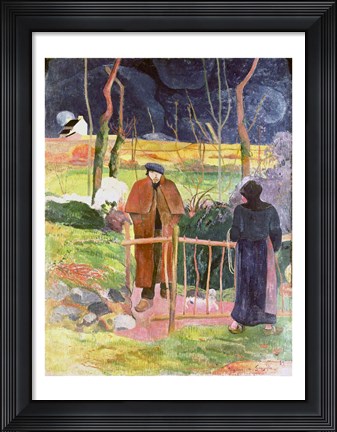 Framed Bonjour, Monsieur Gauguin, 1889 Print