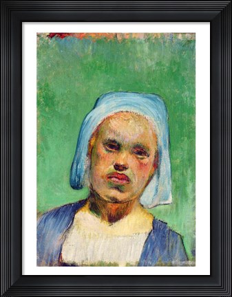 Framed Head of a Breton Print