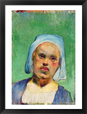 Framed Head of a Breton Print