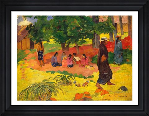 Framed Taperaa Mahana, 1892 Print