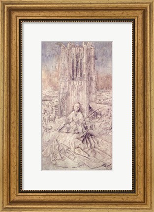 Framed St. Barbara, 1437 Print