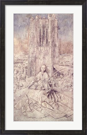 Framed St. Barbara, 1437 Print