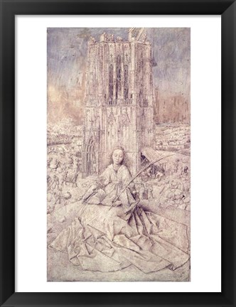 Framed St. Barbara, 1437 Print