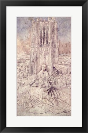 Framed St. Barbara, 1437 Print