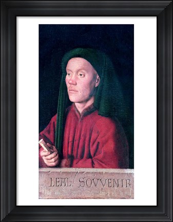 Framed Portrait of a Young Man, 1432 Print