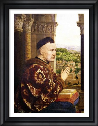 Framed Rolin Madonna - Left Print