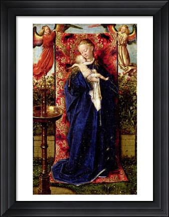 Framed Madonna at the Fountain, 1439 Print