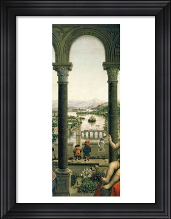Framed Rolin Madonna - Center Print