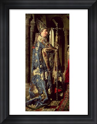Framed Arnolfini Marriage (vertical detail) Print