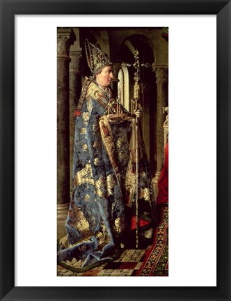 Framed Arnolfini Marriage (vertical detail) Print