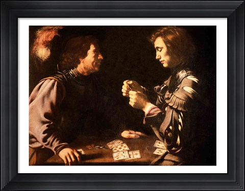 Framed Gamblers Print