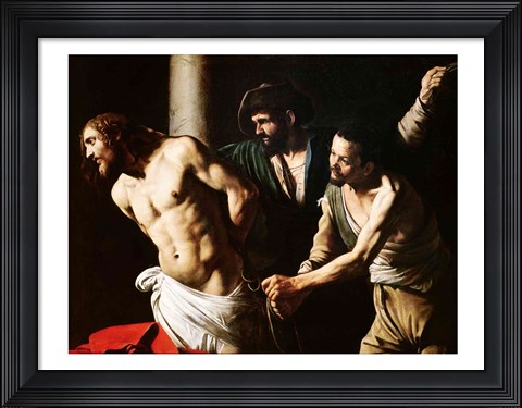 Framed Flagellation of Christ, c.1605-7 Print