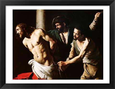 Framed Flagellation of Christ, c.1605-7 Print