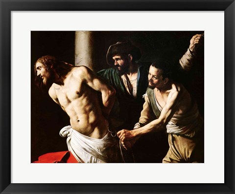 Framed Flagellation of Christ, c.1605-7 Print