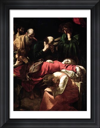 Framed Death of the Virgin, 1605-06 Print