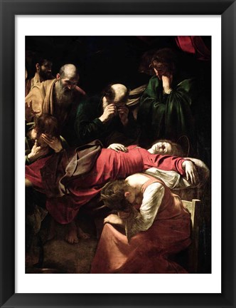 Framed Death of the Virgin, 1605-06 Print