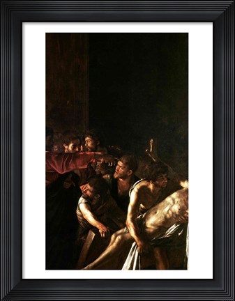 Framed Resurrection of Lazarus, Right Detail Print