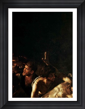 Framed Resurrection of Lazarus, Center Detail Print