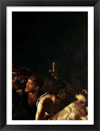 Framed Resurrection of Lazarus, Center Detail Print