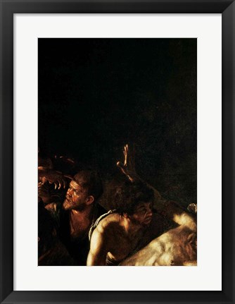 Framed Resurrection of Lazarus, Center Detail Print