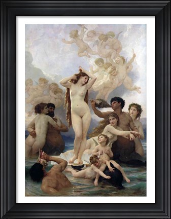 Framed Birth of Venus, 1879 Print