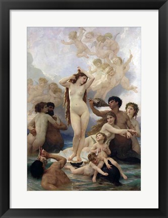 Framed Birth of Venus, 1879 Print