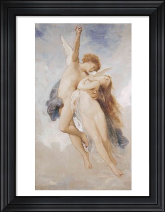Framed Cupid and Psyche, 1889 Print
