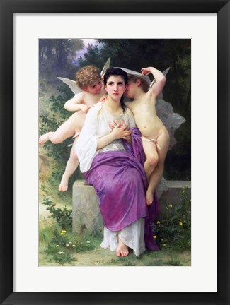 Framed Heart&#39;s Awakening, 1892 Print