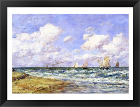 Framed Marine scene, 1894 Print