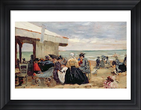 Framed Beach Scene Print
