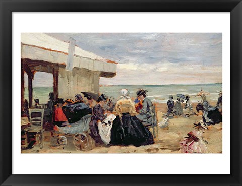 Framed Beach Scene Print