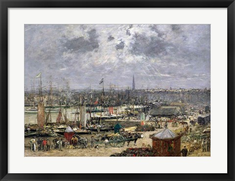 Framed Port of Bordeaux, 1874 Print
