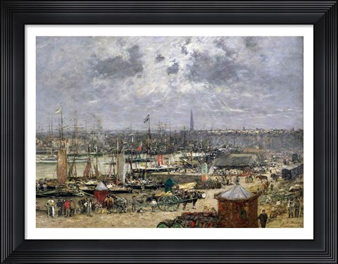 Framed Port of Bordeaux, 1874 Print
