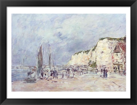 Framed Cliffs at Dieppe and the &#39;Petit Paris&#39; Print