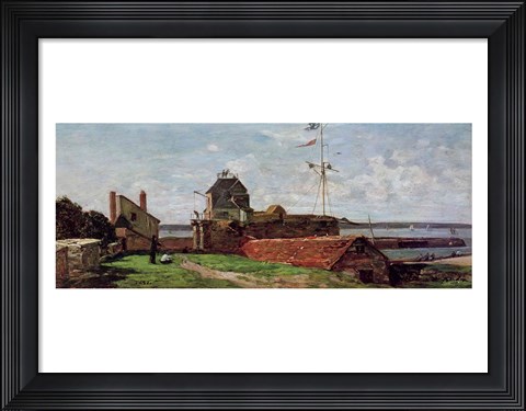Framed Francois Ier Tower at le Havre, 1852 ( Print