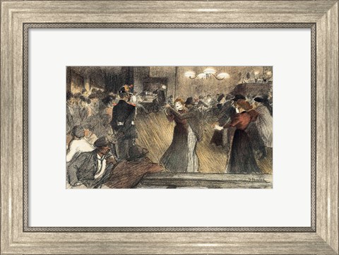 Framed Ball at the Barriere Print