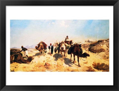 Framed Crossing the Desert Print