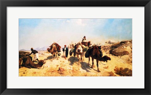 Framed Crossing the Desert Print