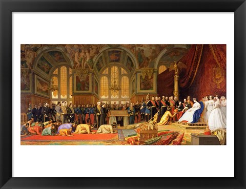 Framed Reception of Siamese Ambassadors by Emperor Napoleon III Print