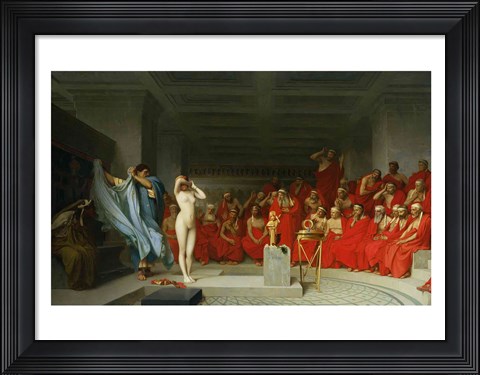 Framed Phryne Before the Jury, 1861 Print