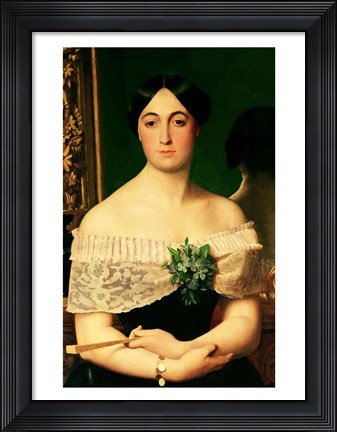 Framed Portrait of Marianne Elisa Birch Print