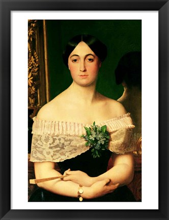 Framed Portrait of Marianne Elisa Birch Print