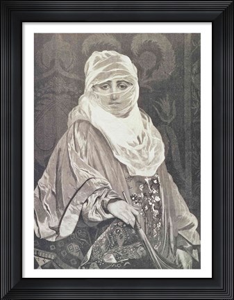 Framed &#39;La Favorita&#39;- Woman with a Veil Print
