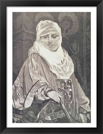 Framed &#39;La Favorita&#39;- Woman with a Veil Print