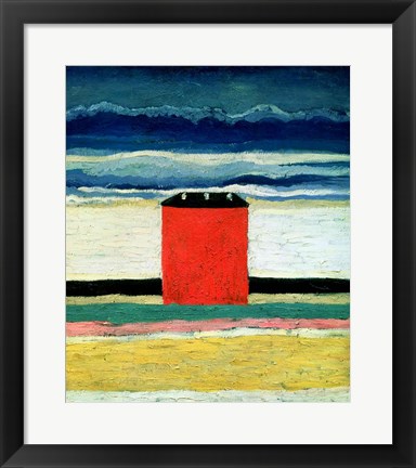 Framed Red House, 1932 Print