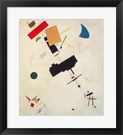 Framed Suprematist Composition No.56 Print