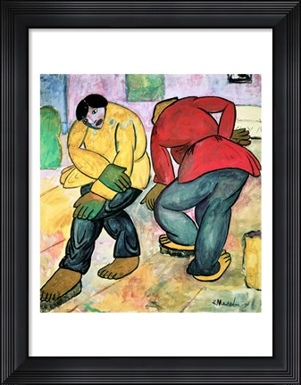 Framed Floor Polishers, 1911 Print